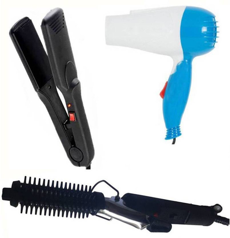 fivme nova 471B NHC-522 NV-1290 Personal Care Appliance Combo(Hair Straightener, Hair Curler, Hair Dryer)