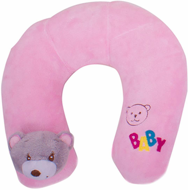little lillies Foam Soft & Plush Animal Face, sleeping pillow for babies, Pillow for head shaping Baby Pillow Pack of 1(Pink)