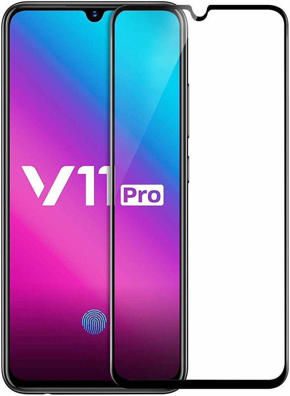 jacure Edge To Edge Tempered Glass for Vivo V11 Pro 6D Original Full Coverage 3D Curved Scratch Proof Bubble Free 0.3mm for Vivo V11 Pro Screen Protector(Pack of 1)