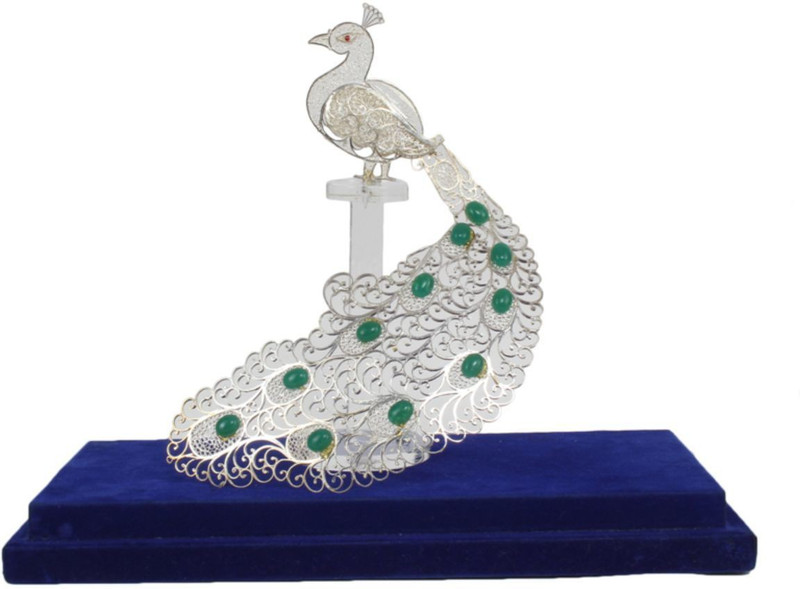 harmonica Decorative Showpiece  -  14 cm(Silver Plated)