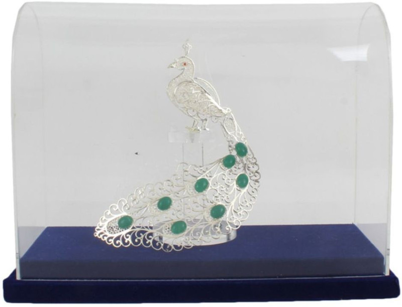 harmonica Decorative Showpiece  -  14 cm(Silver Plated)