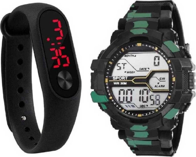 zintaas ultimate new digital watch with new look digital black band fast selling track designer combo watch party wear_birthday gift watch for boys Digital Watch  - For Boys