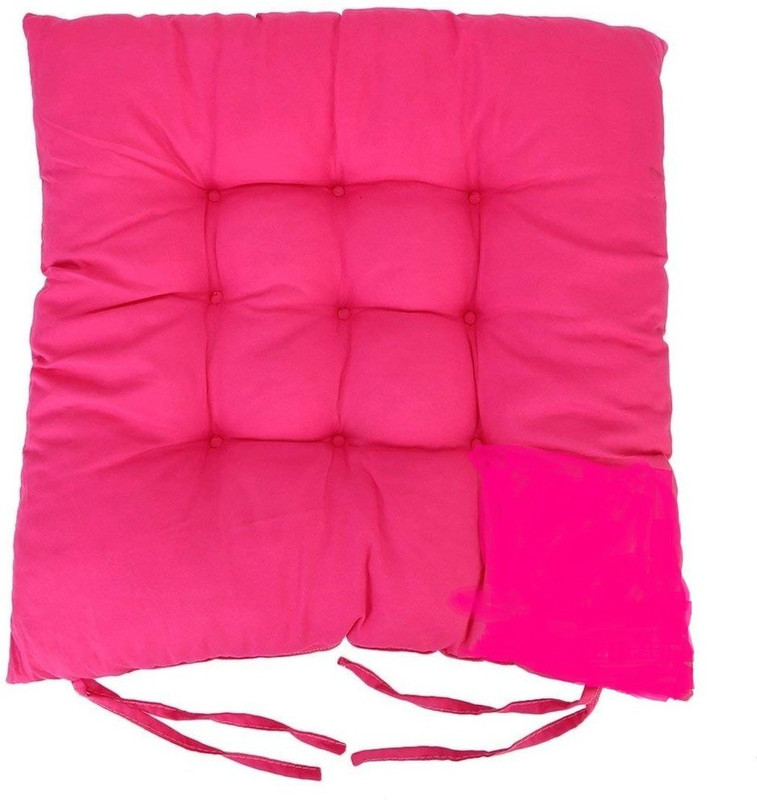 coca 16*16 square Chair Cushion Pack of 1(Pink)