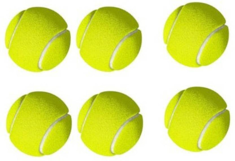 mark cricket tennis ball Cricket Tennis Ball(Pack of 6, Yellow)