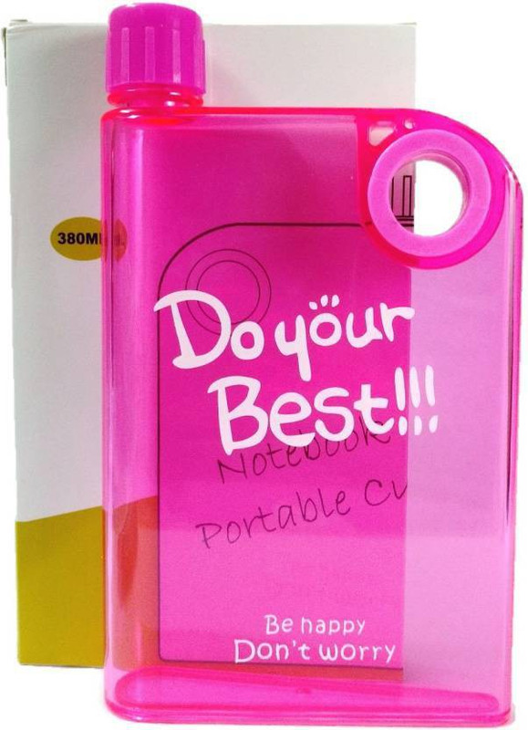 anujbansal Notebook portable cup bottle 380 ml ABE_0005 (Pack of 1) 380 ml Bottle(Pack of 1, Multicolor)