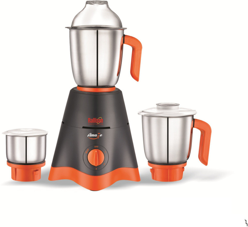 Rallison Appliances Amaze RS_21 745 Mixer Grinder(Grey, 3 Jars)
