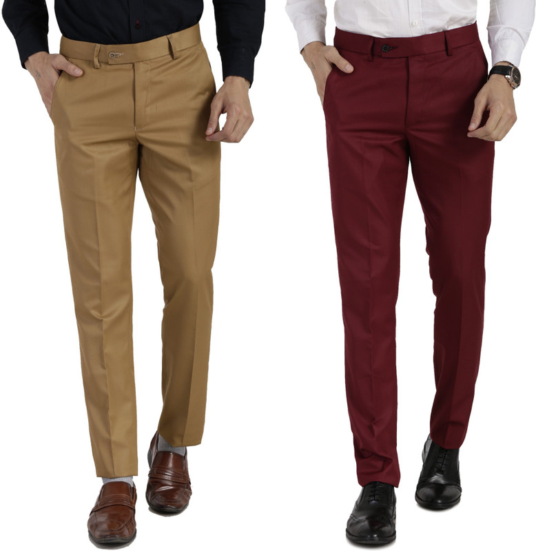 vandnam fabrics Slim Fit Men Multicolor Trousers