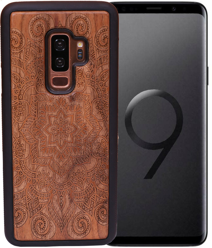 marquee Back Cover for Samsung Galaxy S9 Plus, Natural Walnut Wood Back Case(Grey)