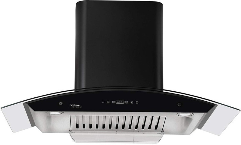 Hindware HIN88M Wall Mounted Chimney(Black 1000 CMH)