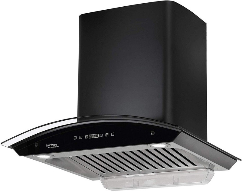 Hindware HIN85M Wall Mounted Chimney(Black 1000 CMH)