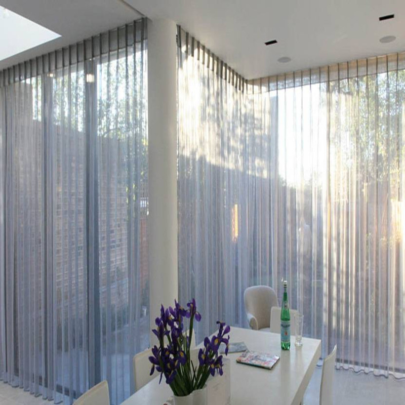 Dakshya Industries 244 cm (8 ft) Shower PVC (Polyvinyl Chloride) Transparent Curtain Single Curtain(Transparent with 8 rings, Solid)