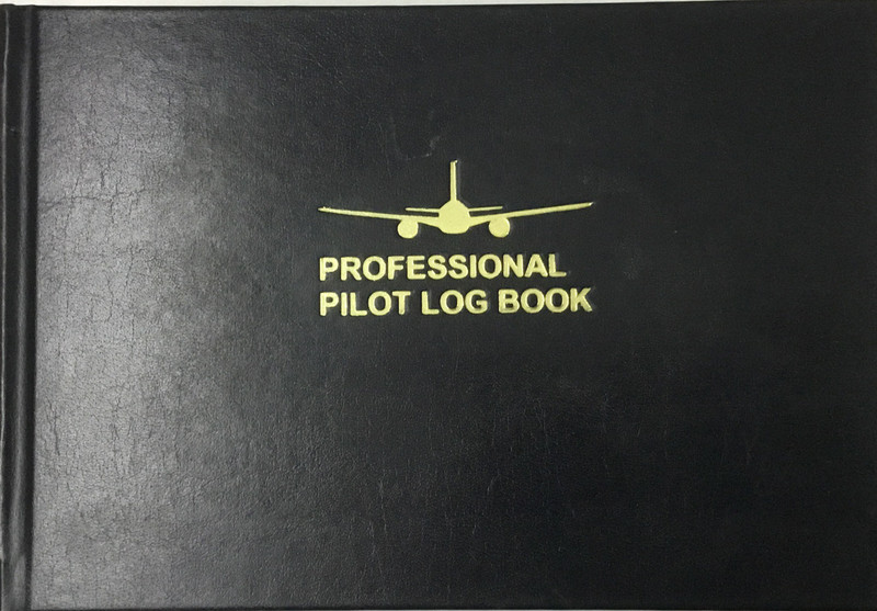 pilottrainingcentre Book-size Diary(Professional Pilot Logbook, Black)
