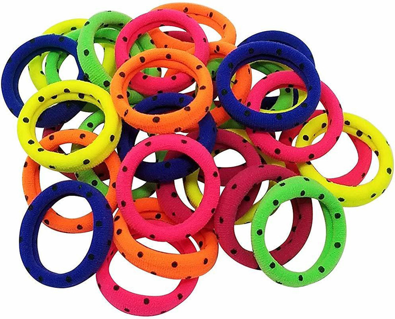 styling fashion Pack of Medium size soft hair Rubber band for girls and women(pack of 30) Rubber Band(Multicolor)