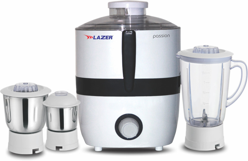Lazer Passion White Color JMG 550 Juicer Mixer Grinder(White, 3 Jars)