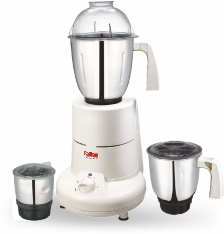Rallison Appliances Super RS_23 745 Mixer Grinder(White, 3 Jars)