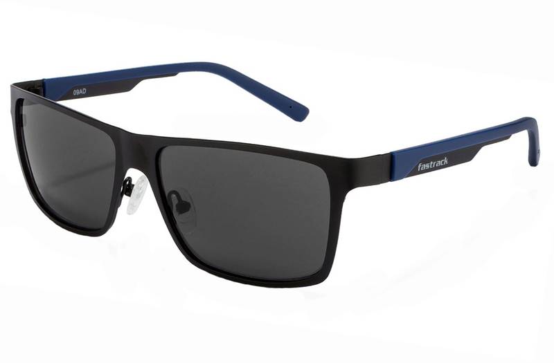 Fastrack UV Protection Rectangular Sunglasses (Free Size) (Black)