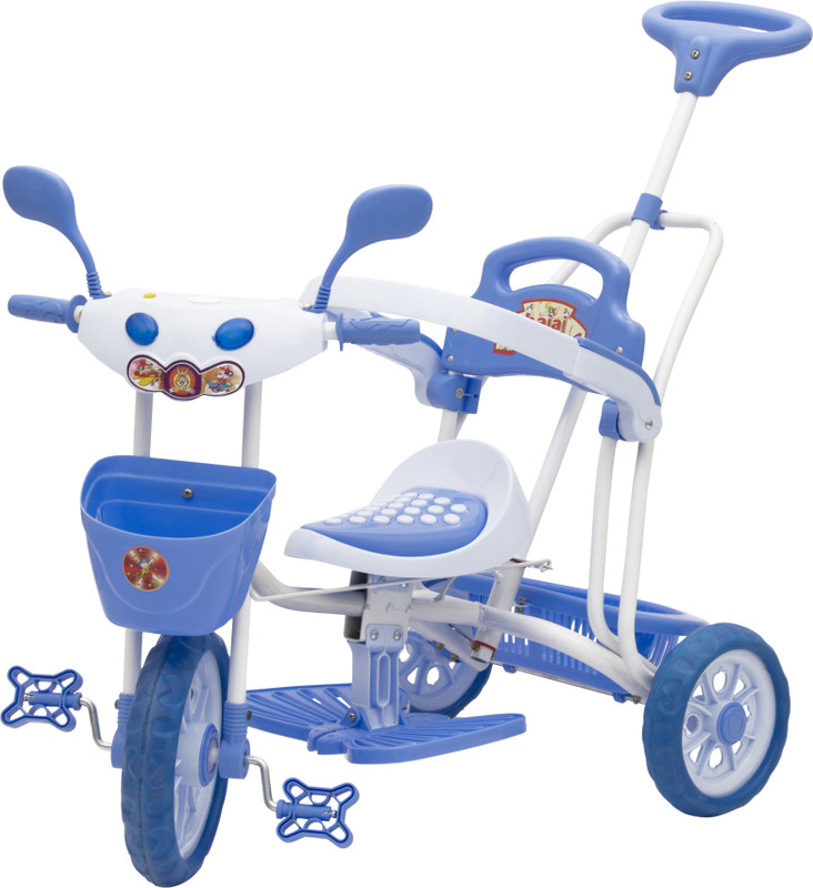 diyank BABY TRICYCLE FOR KIDS WITH FRONT OR BACK BASKET WITH MUSICAL KIDS TRICYCLE BLUE COLOUR KIDS TRICYCLE RECOMMENDED TRICYCLE FOR BABY GIRL OR TRICYCLE FOR BABY BOY OR TRICYCLE FOR TODDLER GIRL OR TRICYCLE FOR TODDLER BOY RECOMMENDED FOR TODDLER 1,2,3,4,5 YEAR CHILDREN TRICYCLE FOR KIDS PNK KIDS