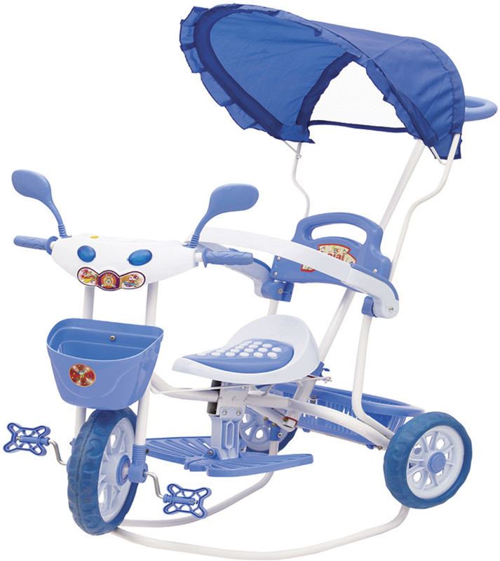 diyank BABY TRICYCLE FOR KIDS WITH FRONT OR BACK BASKET WITH MUSICAL KIDS TRICYCLE BLUE COLOUR KIDS TRICYCLE RECOMMENDED TRICYCLE FOR BABY GIRL OR TRICYCLE FOR BABY BOY OR TRICYCLE FOR TODDLER GIRL OR TRICYCLE FOR TODDLER BOY RECOMMENDED FOR TODDLER 1,2,3,4,5 YEAR CHILDREN TRICYCLE FOR KIDS PNK KIDS