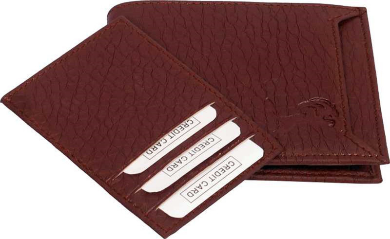 blissburry Men Black Genuine Leather Wallet(6 Card Slots)