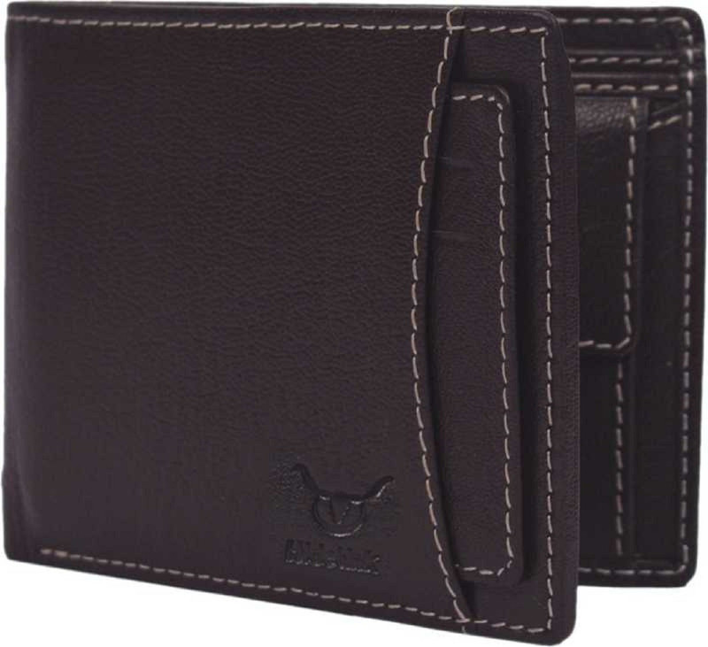 blissburry Men Brown Genuine Leather Wallet(6 Card Slots)