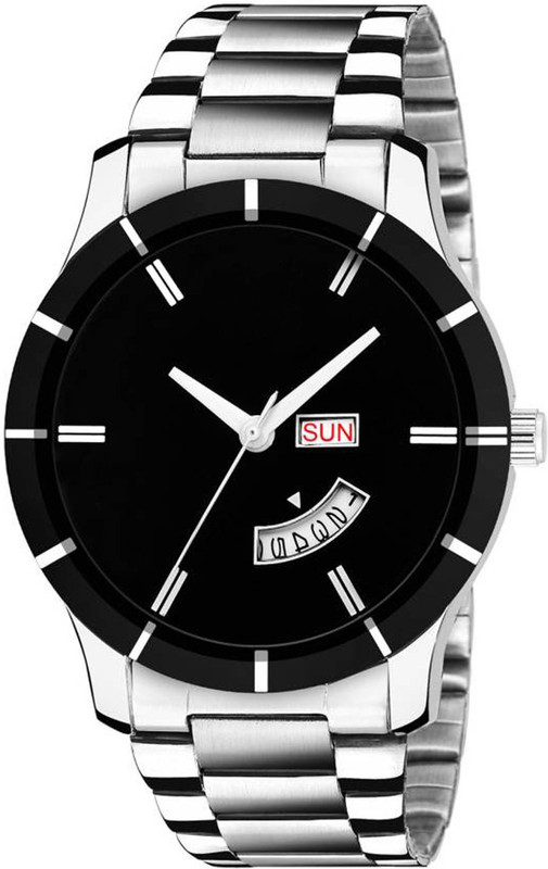 wulf1991 EGM-114 Silver and Black Casual watch Analog Watch  - For Men & Women