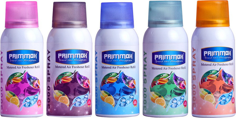 primmox lemon, black touch, aqua, lemon grass, jasmin Spray (Pack of 5)(110 ml)
