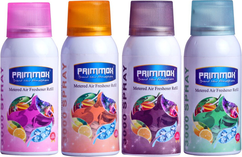 primmox lemon, black touch, sandel, jasmin Refill (Pack of 4)(110 ml)