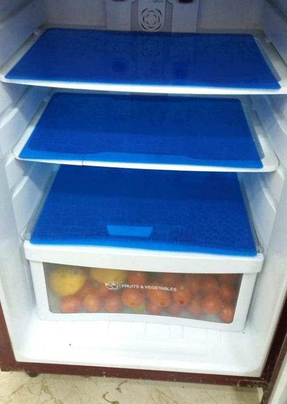 sweet sweat waist trimmer Fridge Mat(Blue)