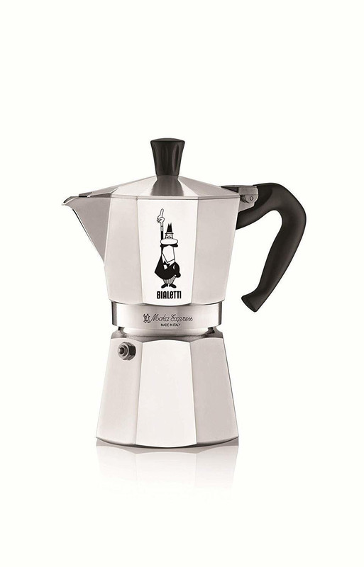 Bialetti Moka Express 3 Cups Coffee Maker(Silver)