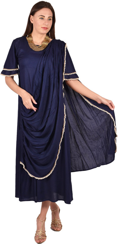 stylish mom Women Gown Dark Green Dress
