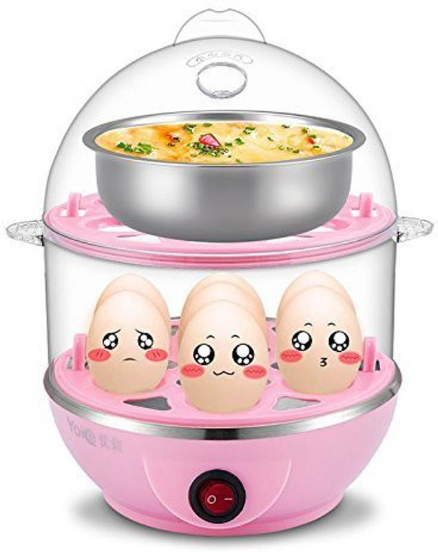 Shreeji Multi-Function 2 Layer Electric Food and Egg Cooker Boilers & Steamer-Multicolor A-103 Egg Cooker(Multicolor, 14 Eggs) Shreeji Multi-Function 2 Layer Electric Food and Egg Cooker Boilers & Steamer-Multicolor A-103 Egg Cooker(Multicolor, 14 Eggs)