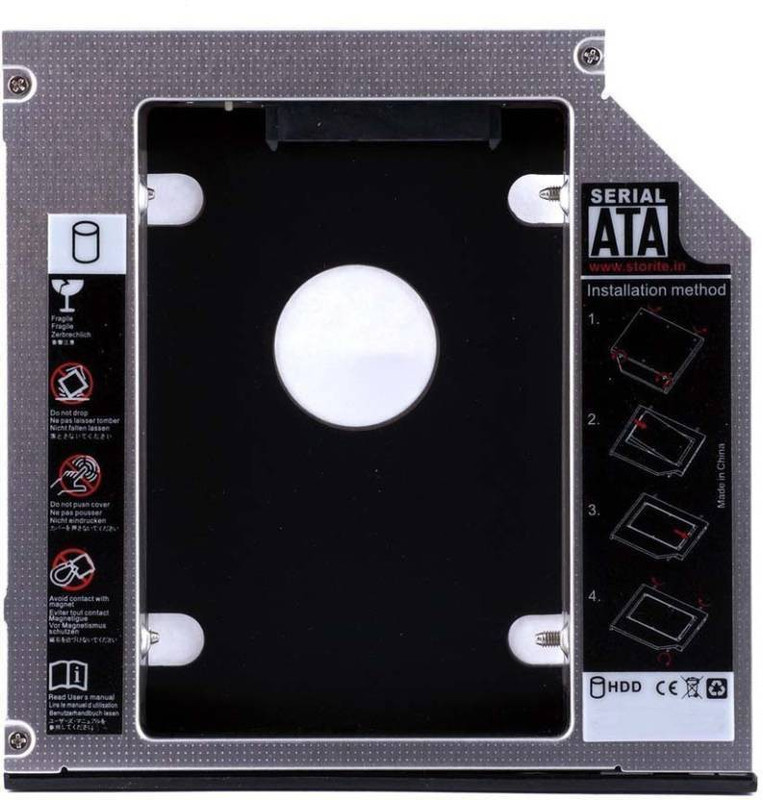 Teratech 9.5mm Universal 2nd Hard Drive Bay Caddy For CD/DVD-ROM,Laptop,Macbook PRO 2.5 Internal Hard Drive Enclosure/HDD Caddy (For Serial ATA/ Universal 2.5