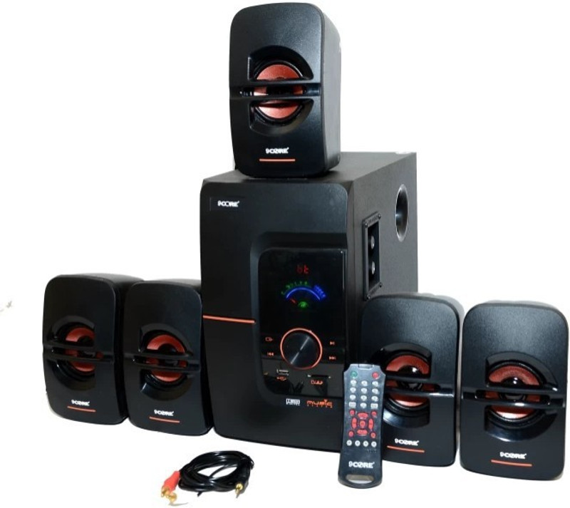 9 core Home Theater System OMEGA Series 60 W Bluetooth Home Theatre(Black, 5.1 Channel)