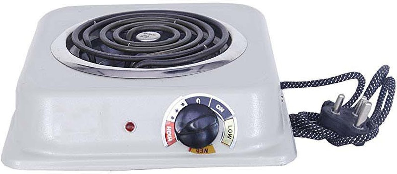 kinnng molo Electric Hot Plate 2000 Watts G-Coil with Indicator Light/Heat Controller Adjuster Radiant Cooktop(Grey, Jog Dial)