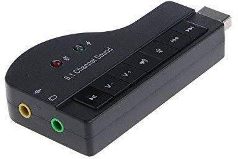 Ever Forever Piano Shape HIFI Magic Voice 8.1 Channel External Internal Sound Card(8.1 Audio Channel)