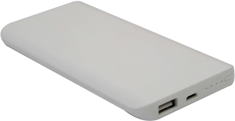 hamine 5000 mAh Power Bank (SM Slim, Portable Battery Charger)(White, Lithium-ion)