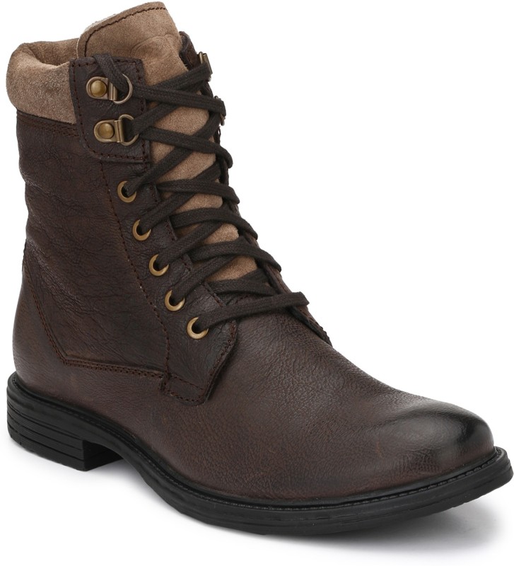 Delize Genuine Leather Hekking & Tracking Boots For Men(Brown)
