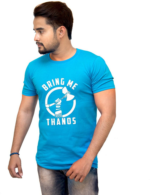bong tees Printed Men Round Neck Black T-Shirt
