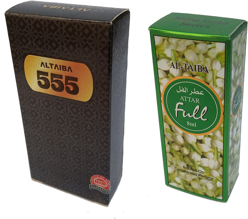 Altaiba 555 6ml and Full 8ml Combo Pack Attar Alcohol Free Pack of 2 Floral Attar(Floral)