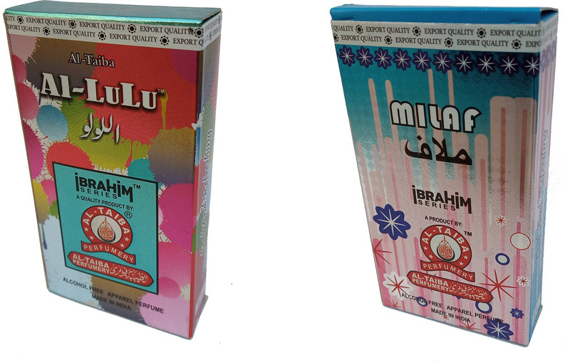 Altaiba Al Lulu 6ml and Milaf 8ml Combo Pack Attar Alcohol Free Floral Attar(Floral)