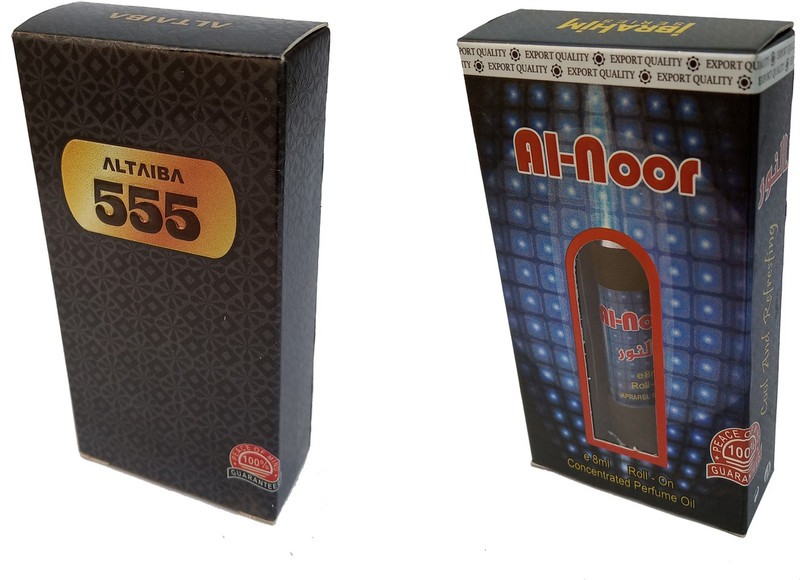 Altaiba 555 6ml and Al Noor 8ml Combo Pack Attar Alcohol Free Floral Attar(Floral)
