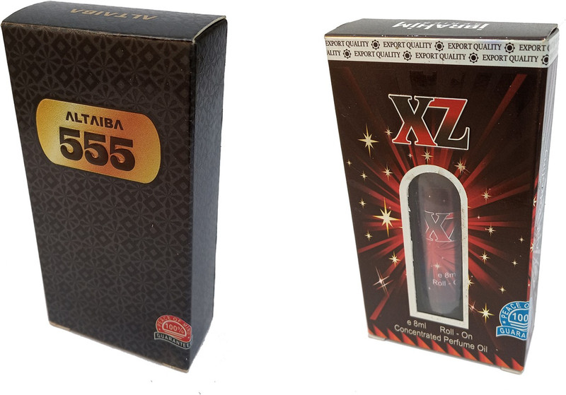Altaiba 555 6ml and XZ 8ml Combo Pack Attar Alcohol Free Pack of 2 Floral Attar(Floral)