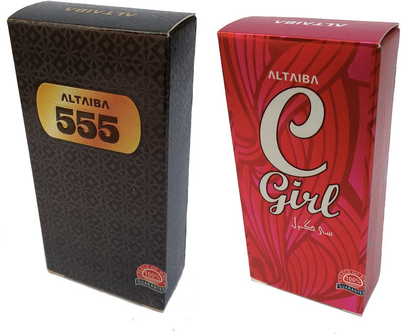 Altaiba 555 6ml and C Girl 6ml Combo Pack Attar Alcohol Free Pack of 2 Floral Attar(Floral)