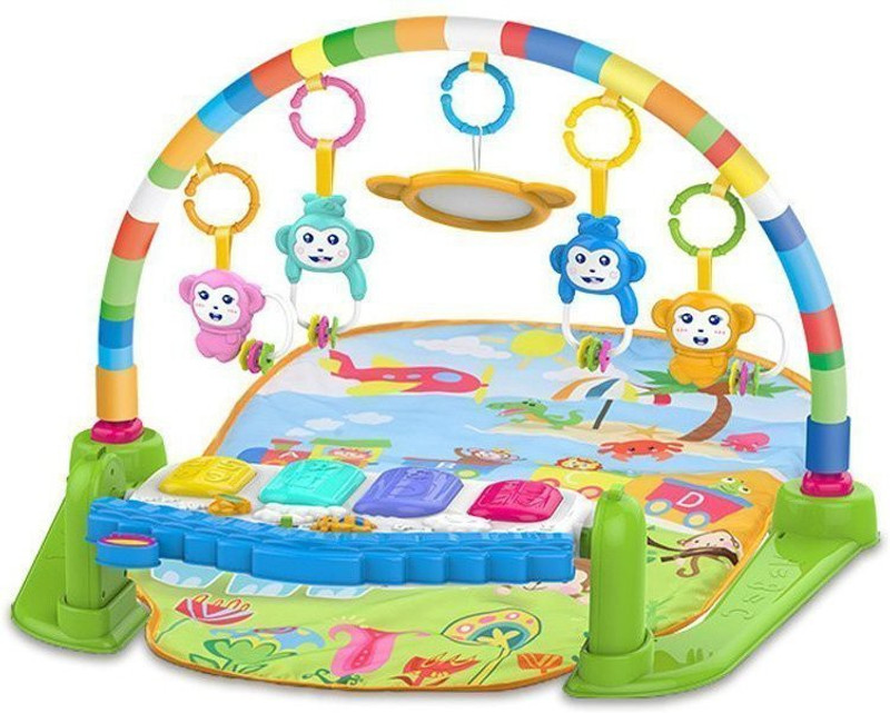 cktech Musical Keyboard Mat Piano Baby Play Mat Gym & Fitness Rack (Multicolor) gym piano 1(Plastic, malticolor)