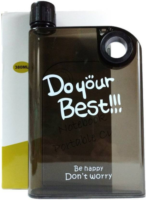 anujbansal Notebook portable cup bottle 380 ml ABE_0008 (Pack of 1) 380 ml Bottle(Pack of 1, Multicolor)