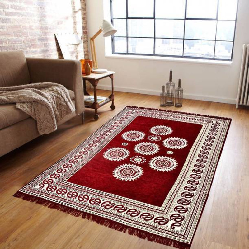 vats Multicolor Cotton Carpet(135 cm  X 180 cm)