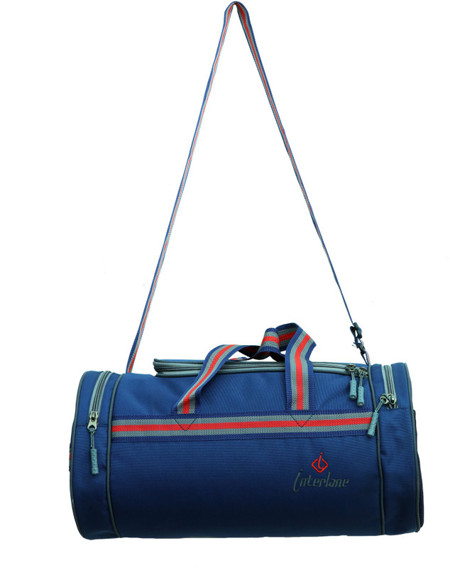 interlane S.K Ushape Design Duffel & GYM Bag (Blue) Gym Bag(Blue)