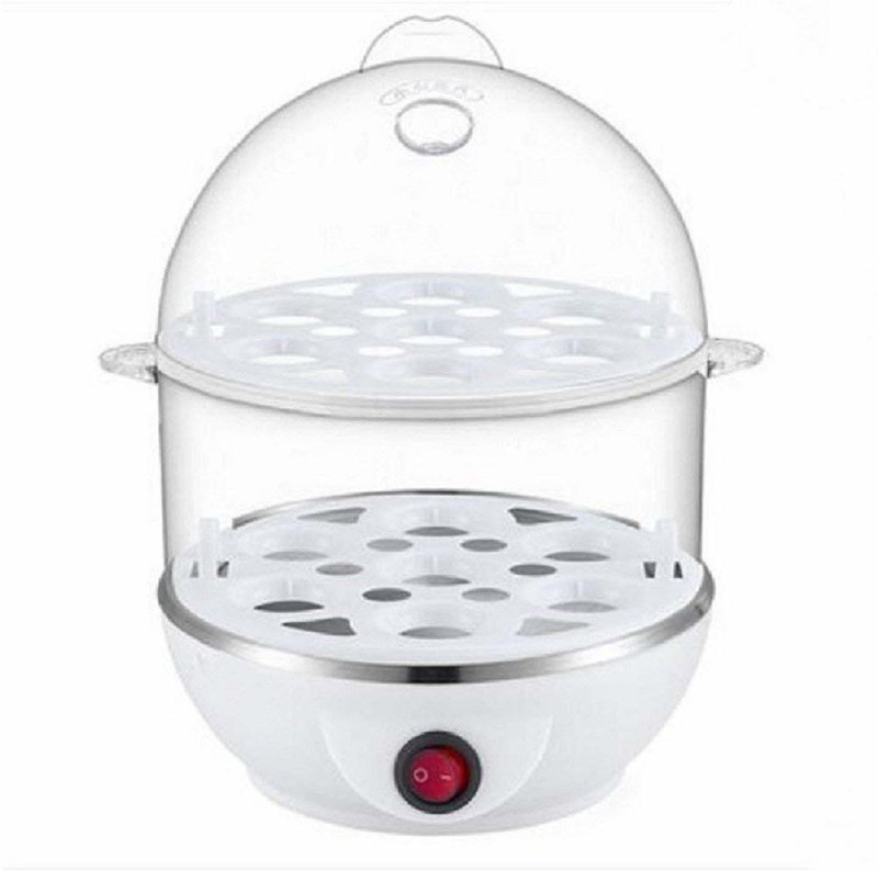 Pramukh Fashion white egg boiler big Egg Cooker(14 Eggs)