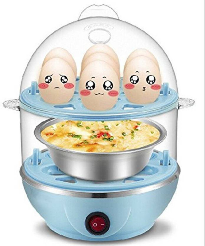 TOPHAVEN Double Layer Boiler Steamer Electric 2 Layer Egg Boiler Poacher - Compact, Stylish 14 Egg Cooker with Measuring Cup & Steel Bowl CP-2213 Egg Cooker (14 Eggs) Egg Cooker(Blue, Multicolor, 14 Eggs) TOPHAVEN Double Layer Boiler Steamer Electric 2 Layer Egg Boiler Poacher - Compact, Stylish 14 Egg Cooker with Measuring Cup & Steel Bowl CP-2213 Egg Cooker (14 Eggs) Egg Cooker(Blue, Multicolor, 14 Eggs)