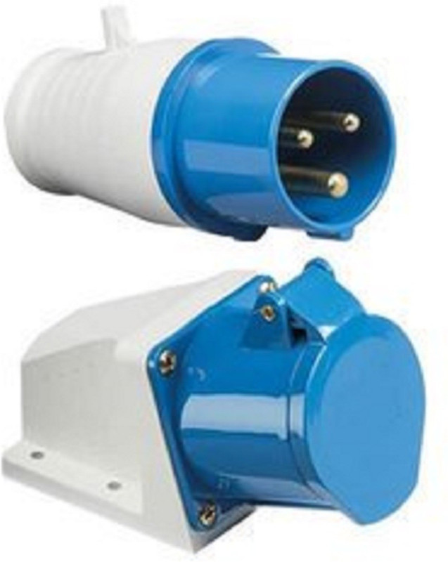 Slv 32amp Heavy Duty Male Female 3 Pin Socket Connector Set 32 A Three Pin Socket Buy Online In Bahrain At Desertcart